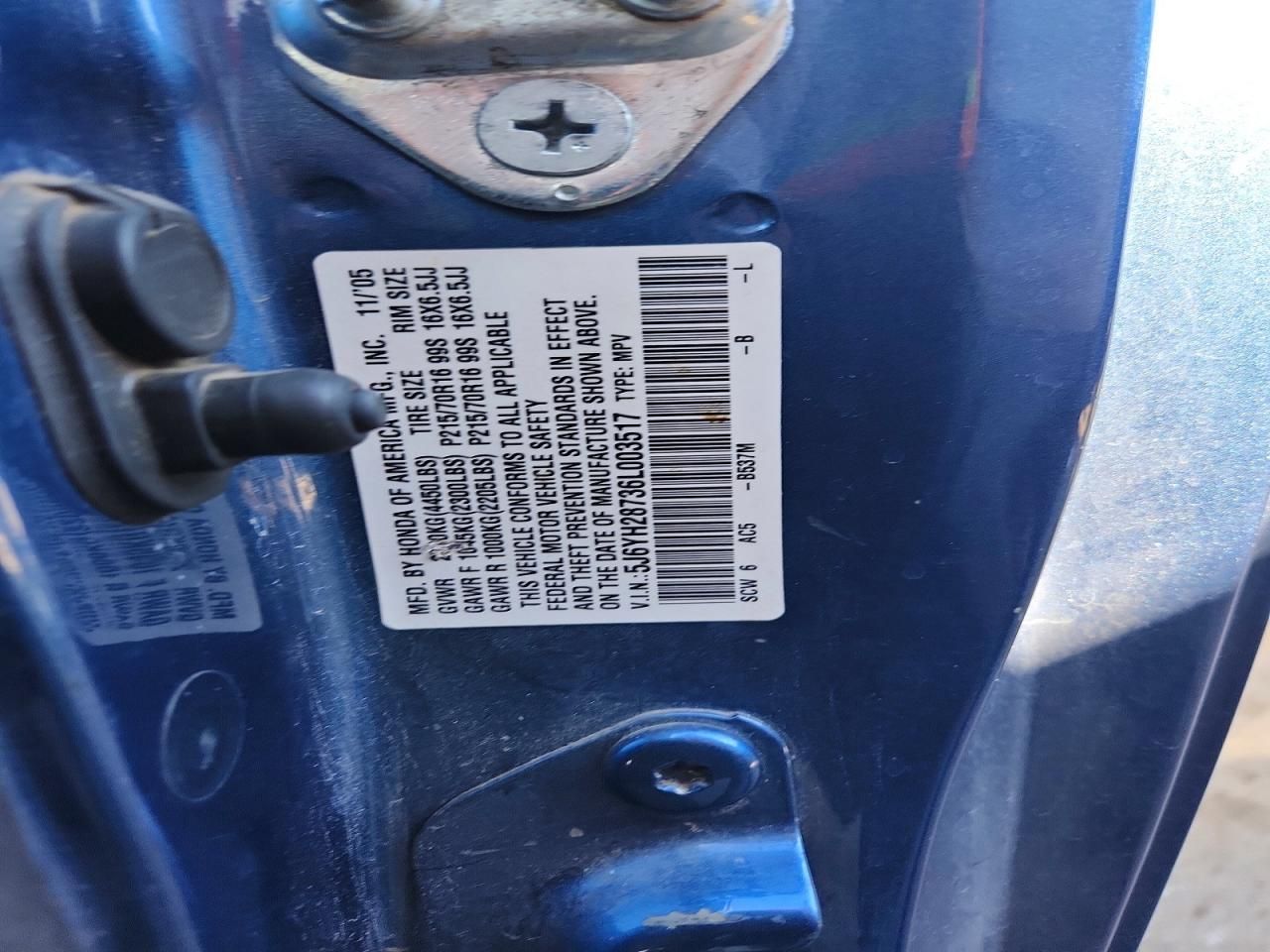 2006 Honda Element ex