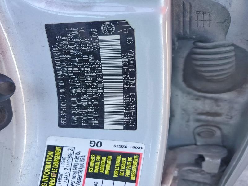 2015 Toyota Corolla l