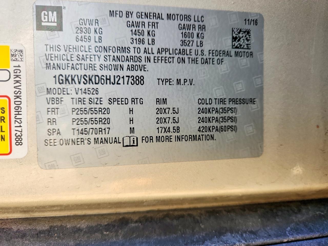 2017 GMC Acadia Limited Slt-2