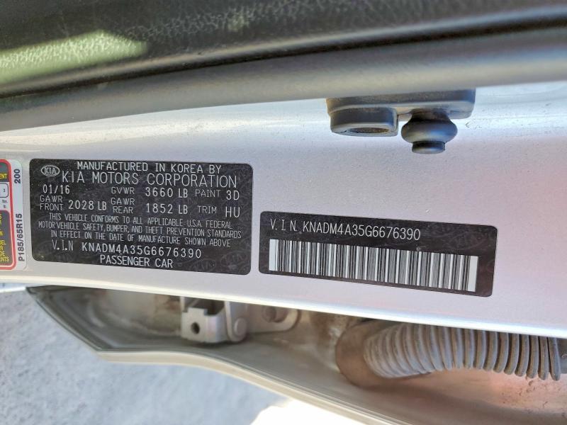 2016 KIA Rio lx