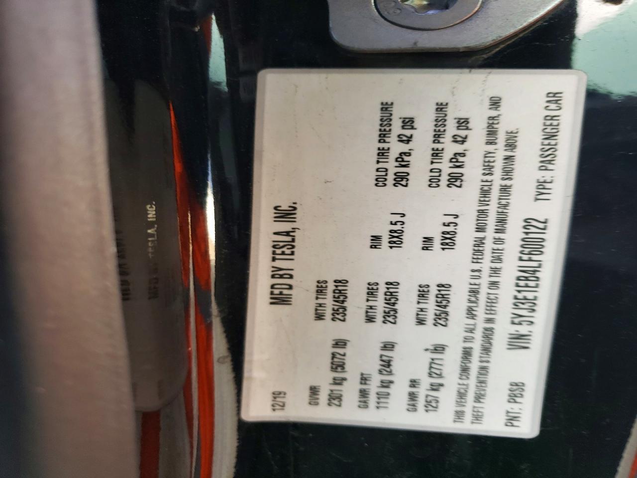 2020 Tesla Model 3