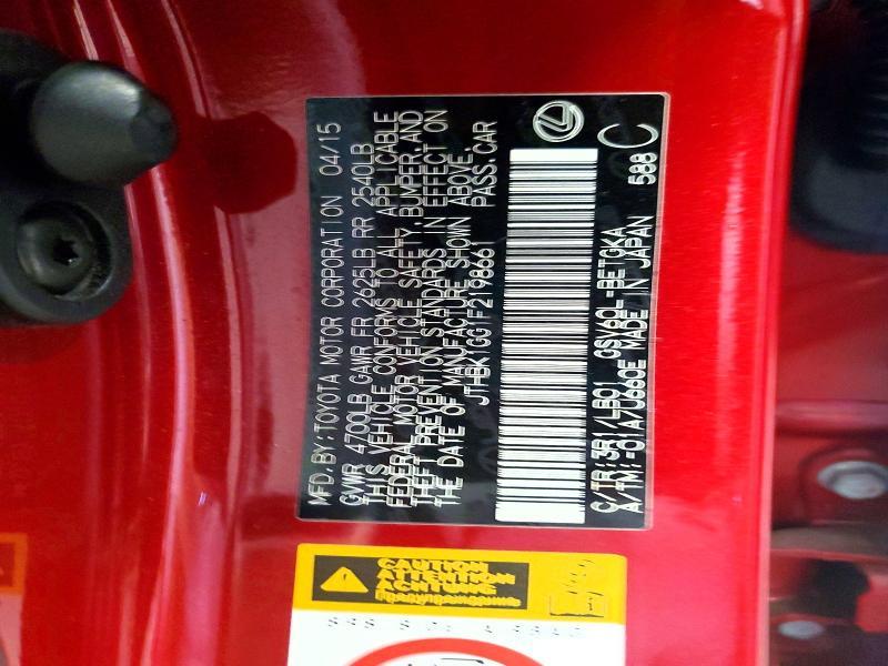 2015 Lexus Es 350 Base