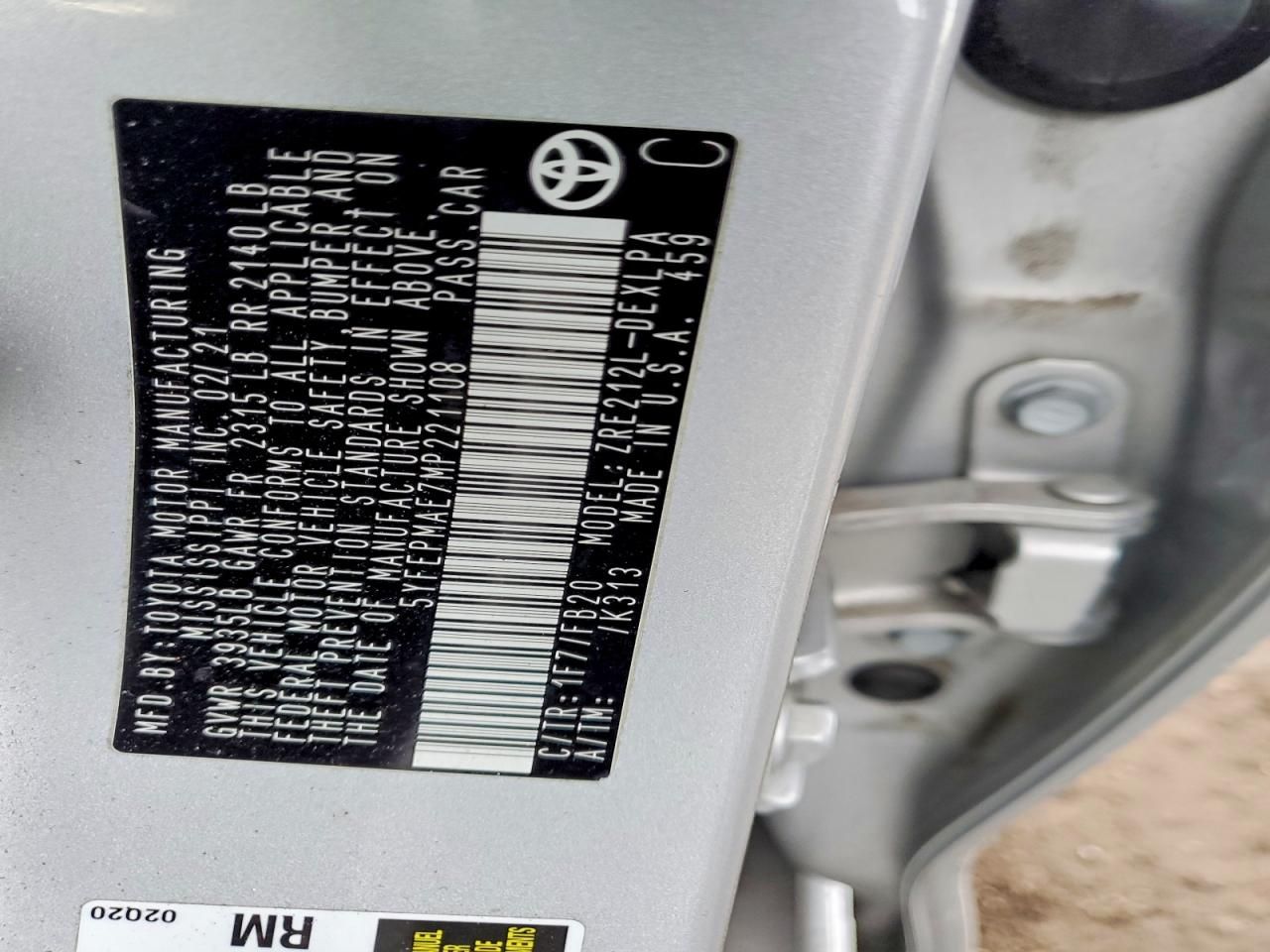 2021 Toyota Corolla le