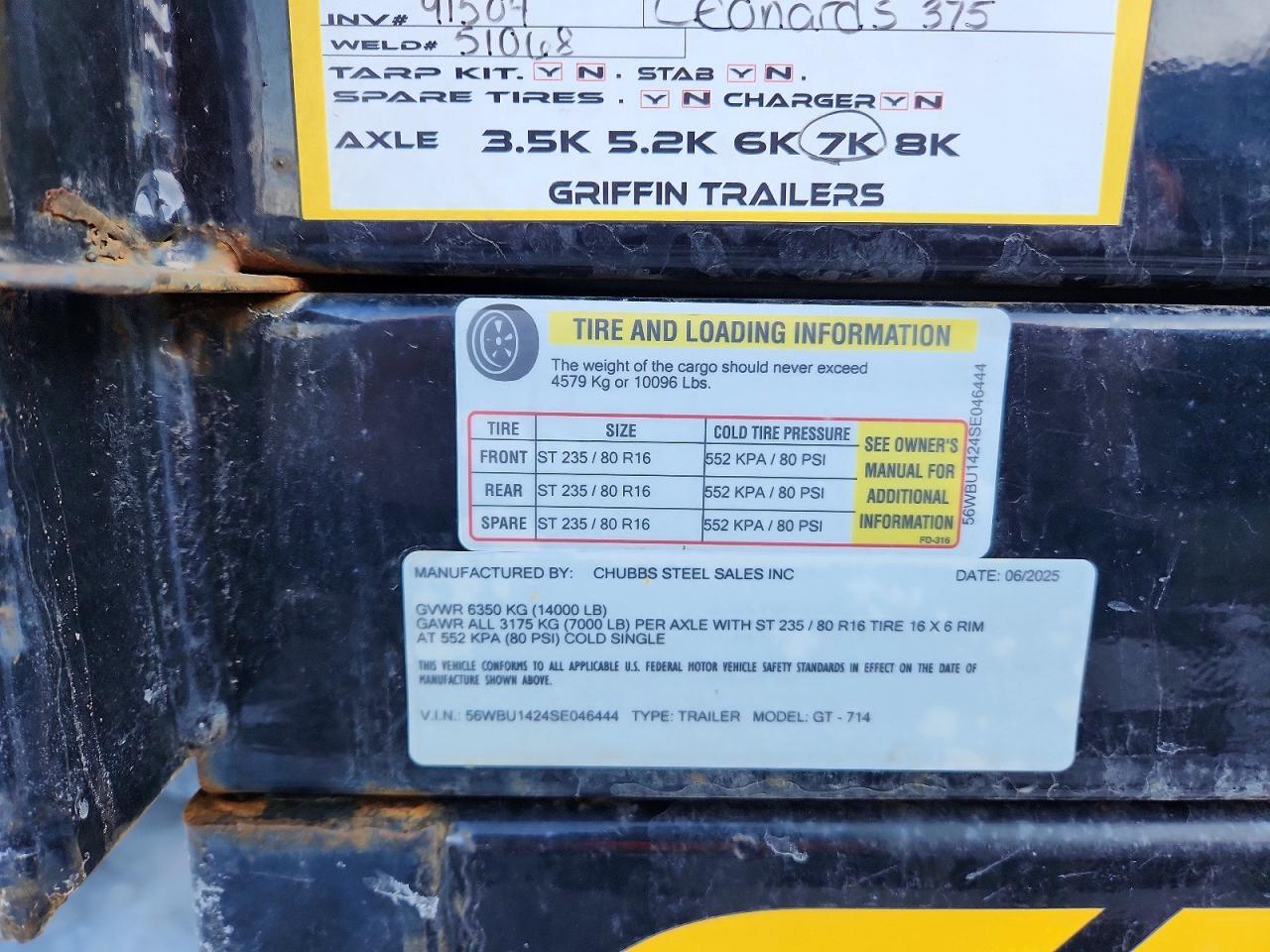 2025 Gwlg Unknown-Dump Trailer