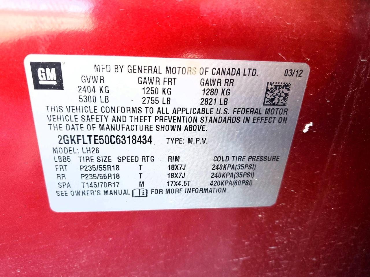 2012 GMC Terrain sle