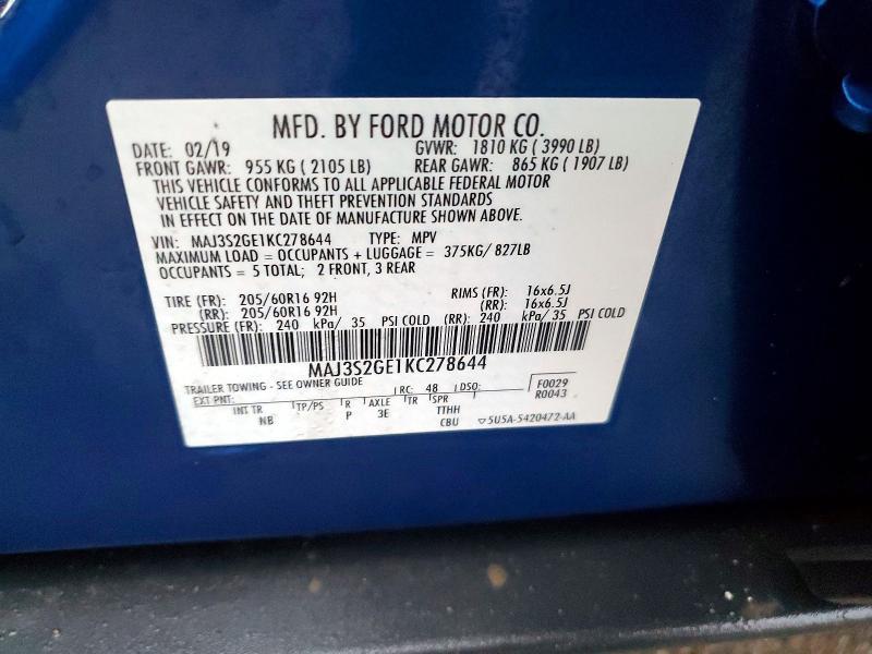 2019 Ford Ecosport se