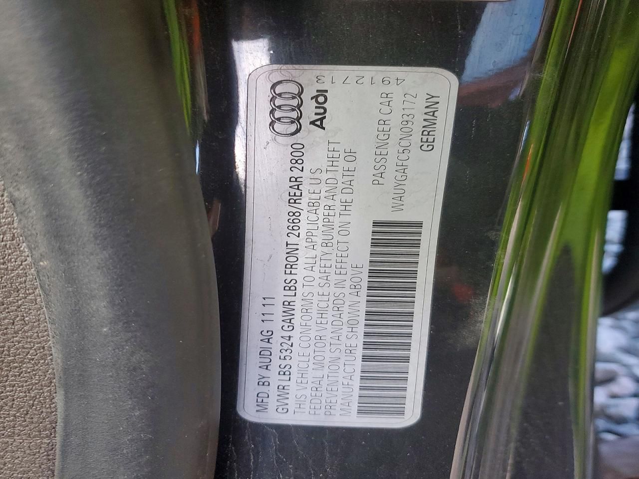 2012 Audi A7 Premium Plus