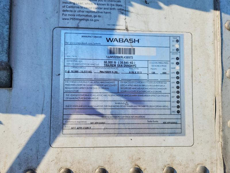 2024 Wabash Vans Trailer