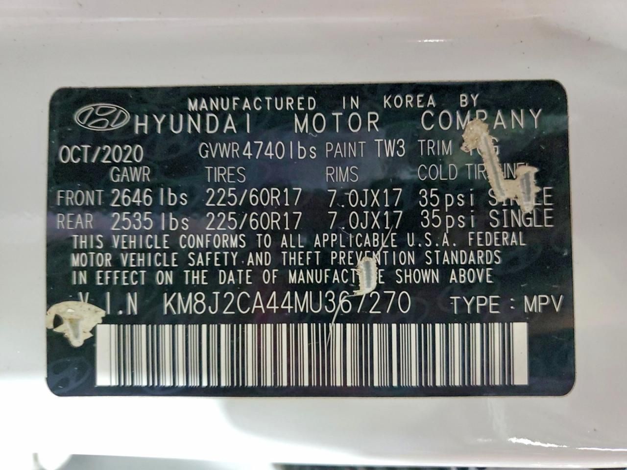 2021 Hyundai Tucson se