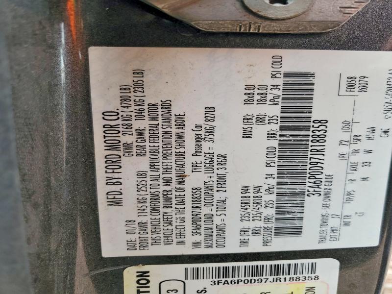 2018 Ford Fusion Titanium/platinum