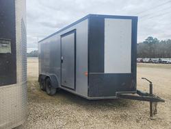 Salvage trucks for sale at Greenwell Springs, LA auction: 2022 Rock Solid Carg O 7X14TA Enclosed Cargo Trailer