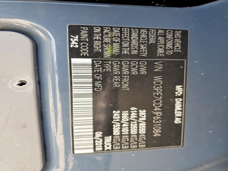 2018 Mercedes-Benz Sprinter 2500