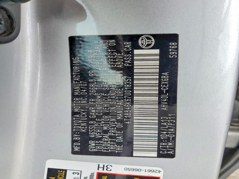 2007 Toyota Camry Hybrid