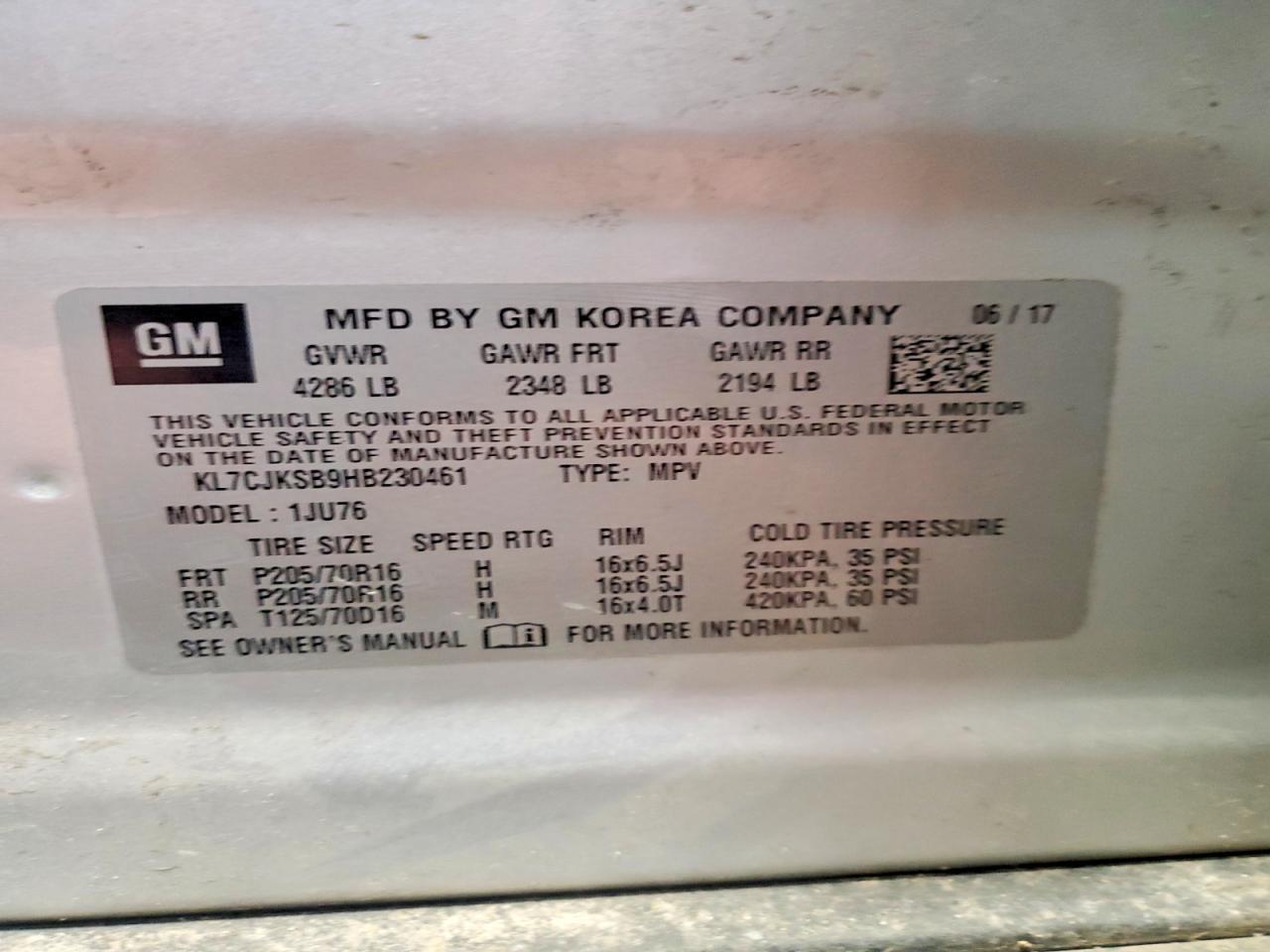 2017 Chevrolet Trax ls