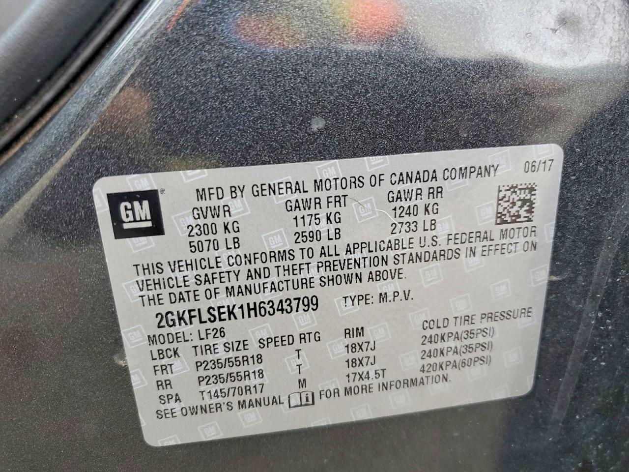 2017 GMC Terrain sle