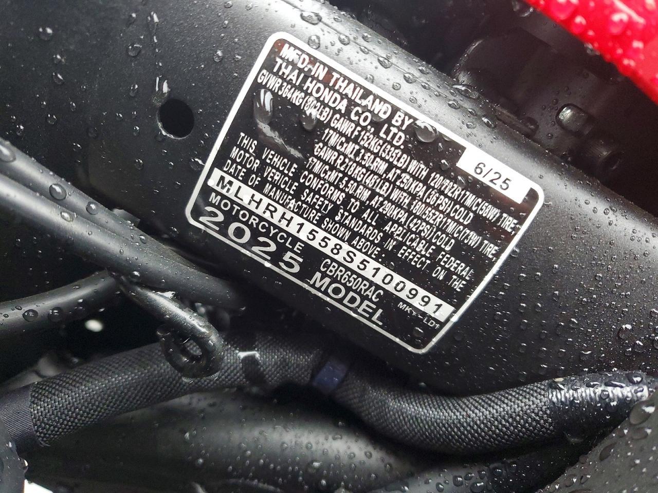 2025 Honda CBR650 R