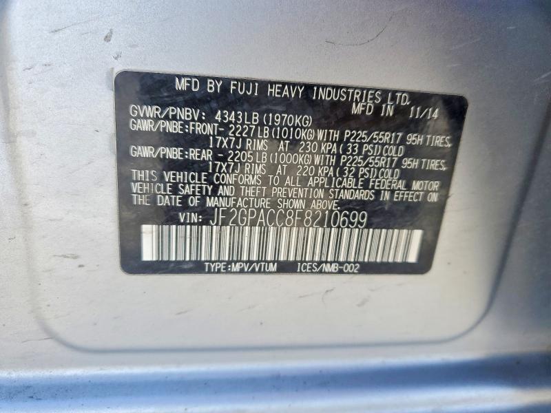 2015 Subaru Xv Crosstrek 2.0 Premium