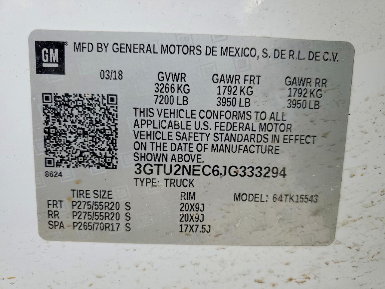 2018 GMC Sierra K1500 SLT