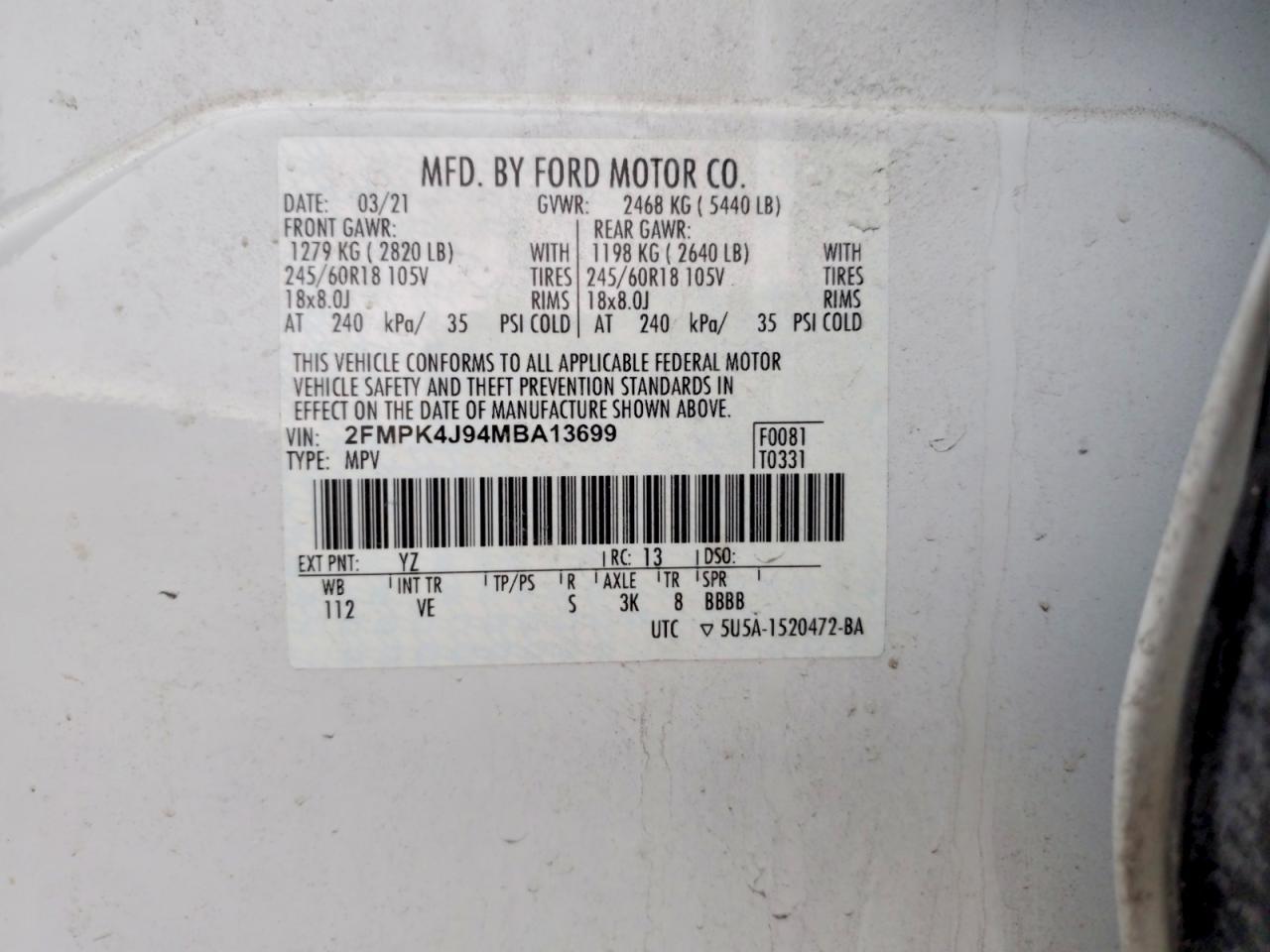 2021 Ford Edge sel