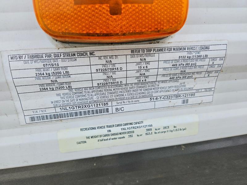 2016 Gulf Craft Inc. 2016 Gulf Stream Camper