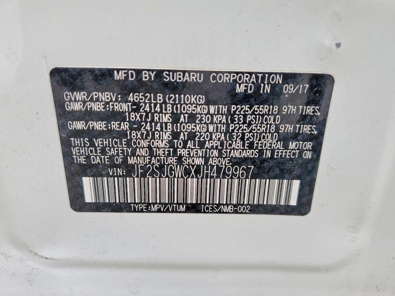 2018 Subaru Forester 2.0xt Touring