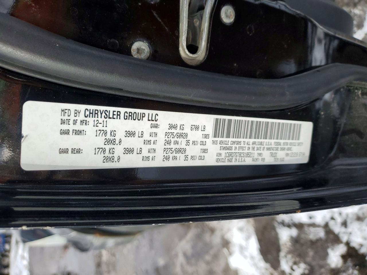 2012 Dodge RAM 1500 SLT