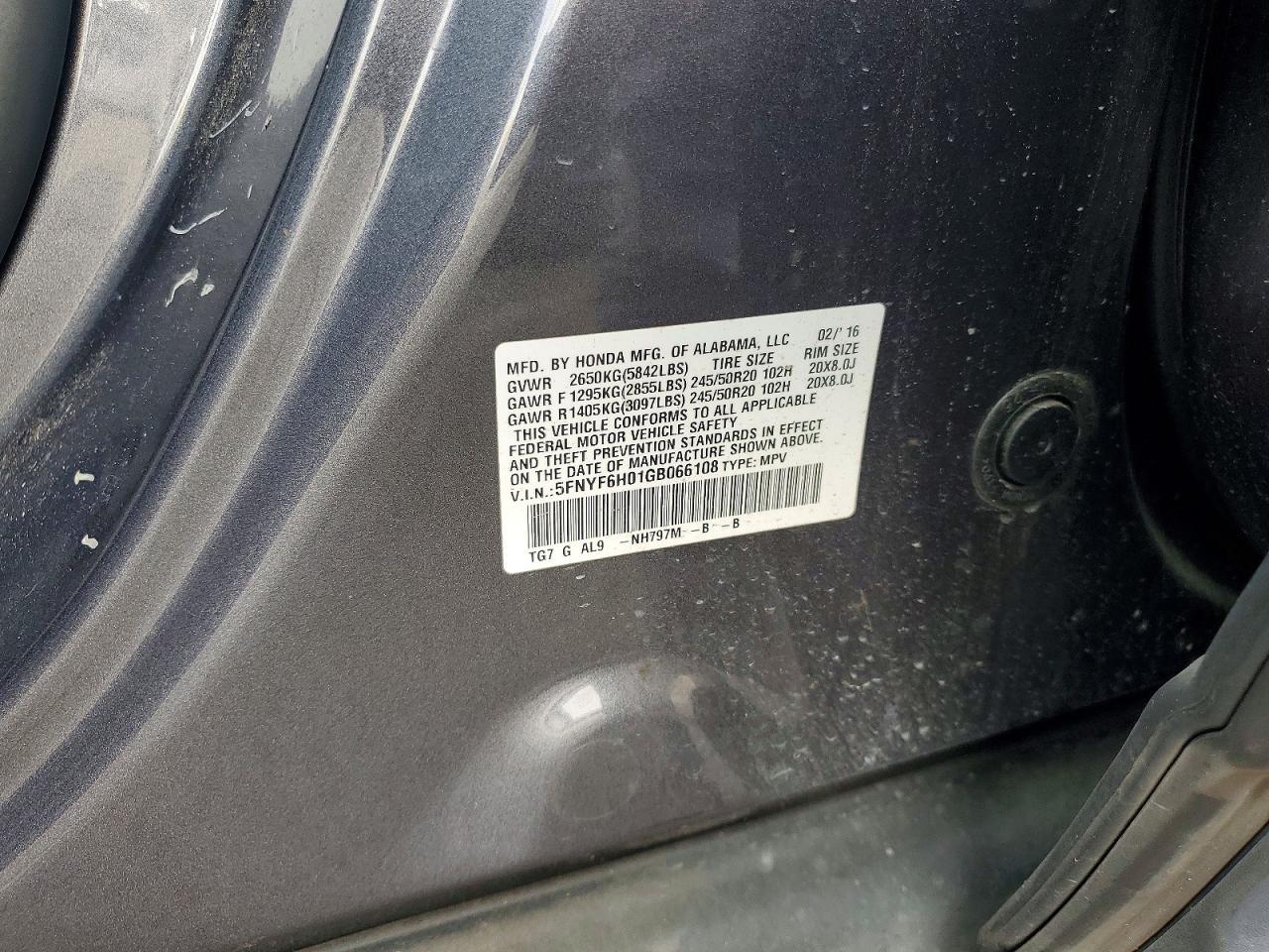 2016 Honda Pilot Elite