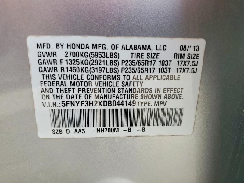 2013 Honda Pilot lx