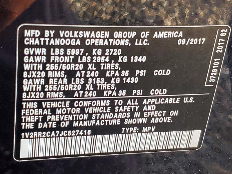 2018 Volkswagen Atlas sel