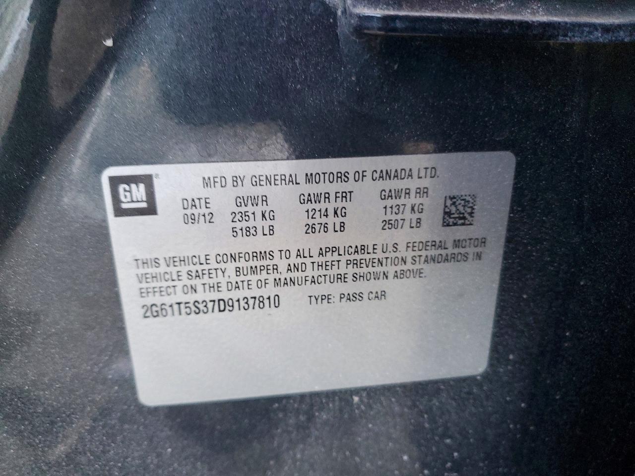 2013 Cadillac Xts Premium Collection