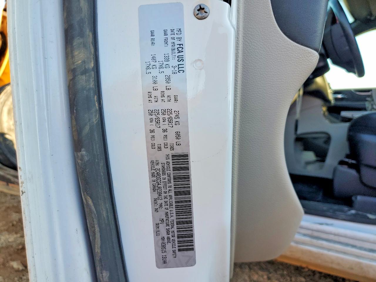 2018 Dodge Grand Caravan sxt