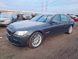 Salvage cars for sale from Copart Elgin, IL: 2013 BMW 740 lxi