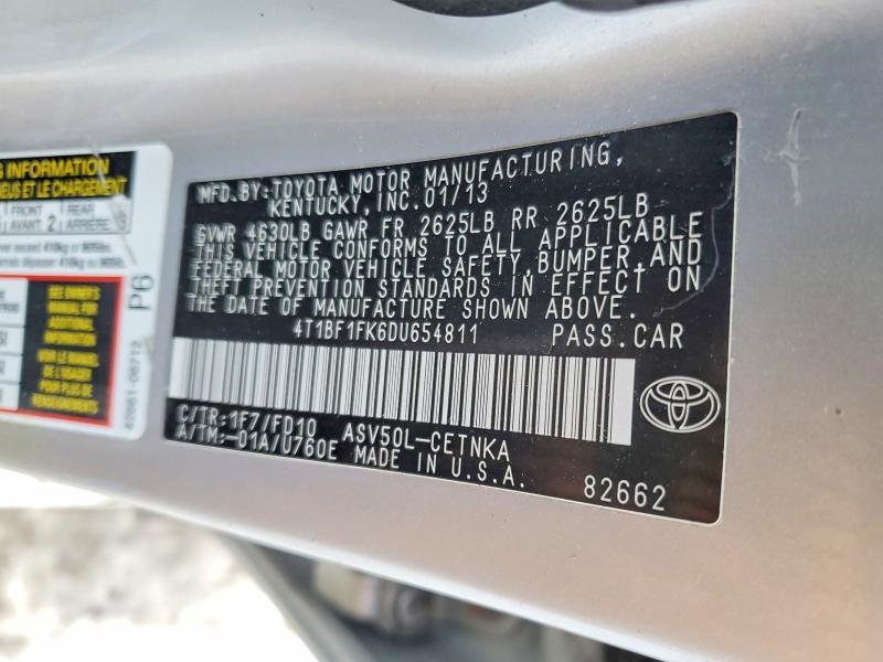 2013 Toyota Camry l