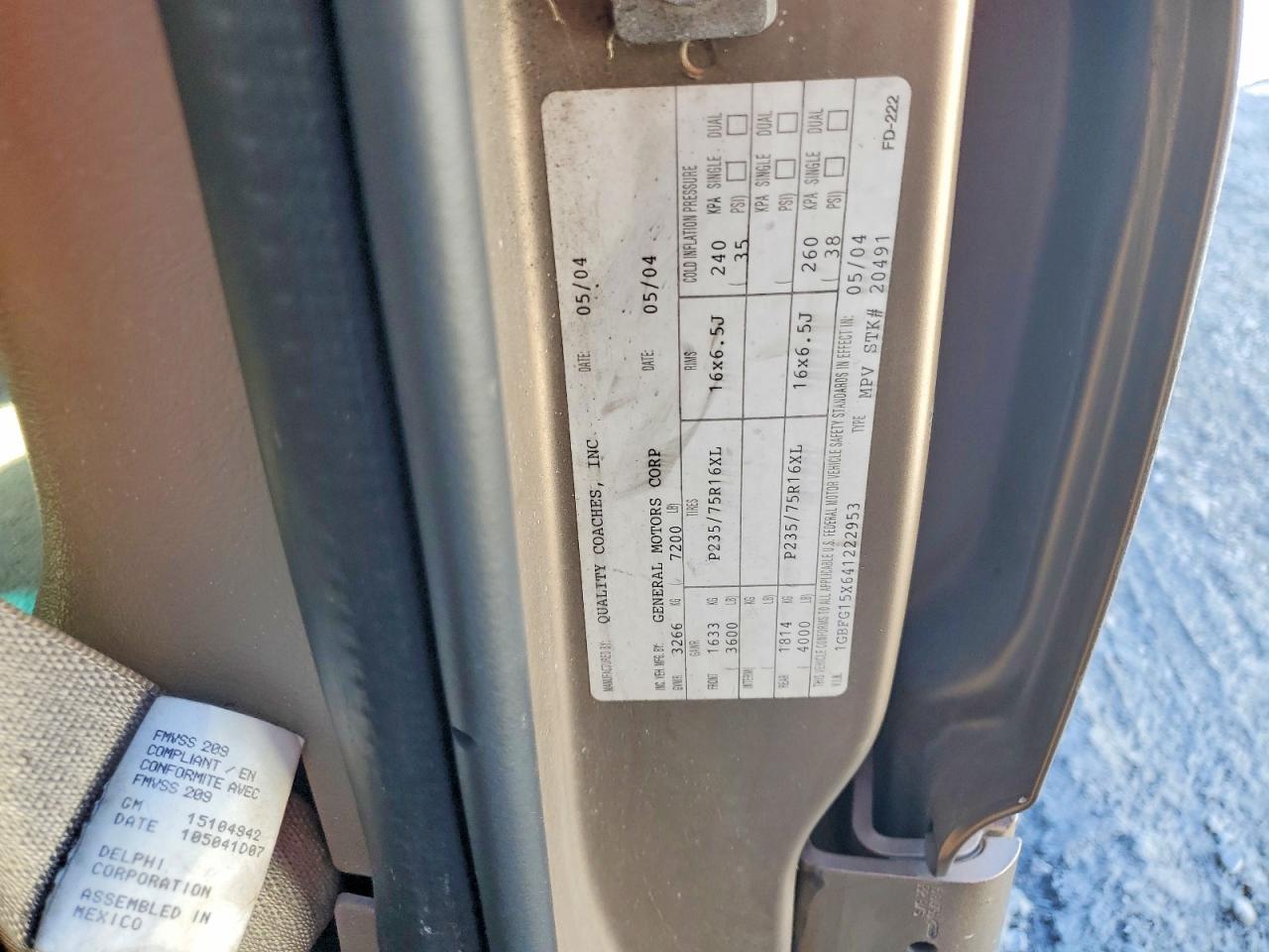 2004 Chevrolet Express G1500