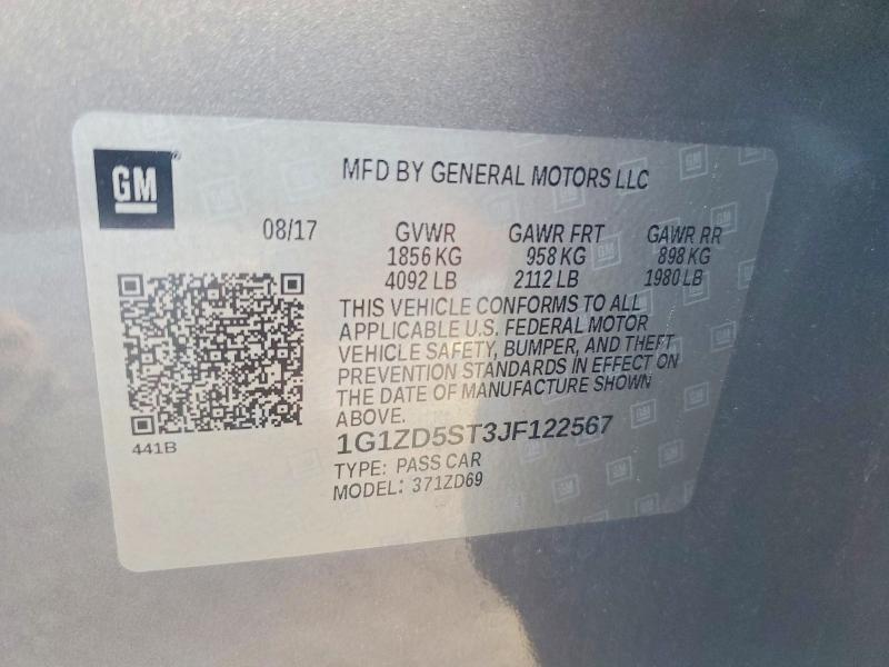 2018 Chevrolet Malibu lt
