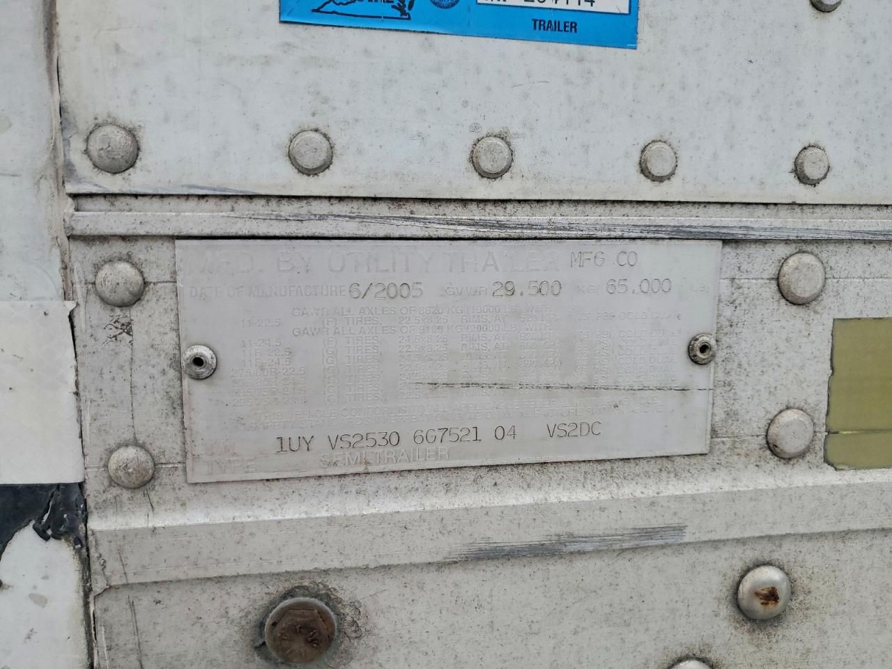 2006 Utility Vs2dc dry van Trailer