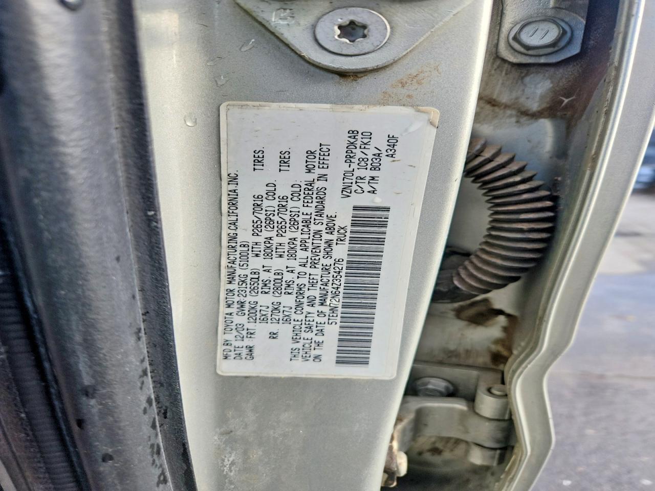2004 Toyota Tacoma V6