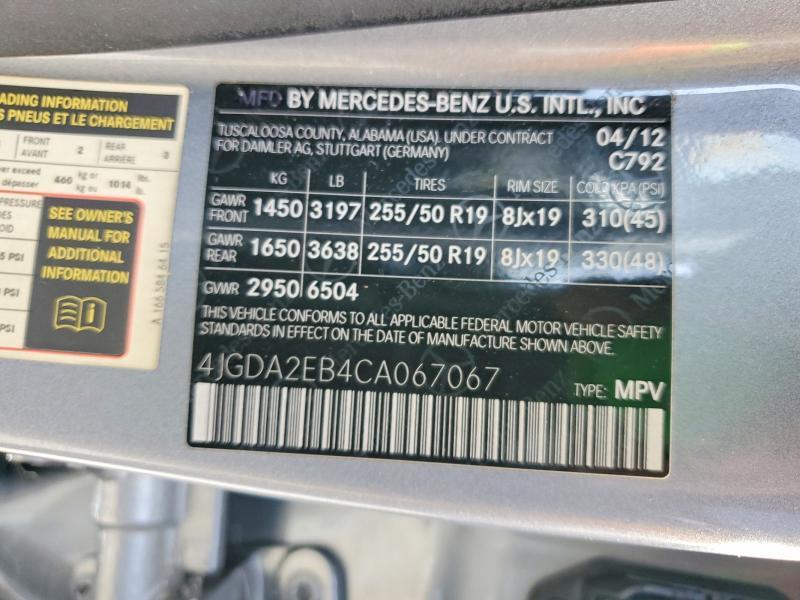 2012 Mercedes-Benz Ml 350 Bluetec