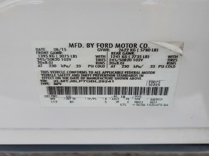 2016 Lincoln Mkx Reserve