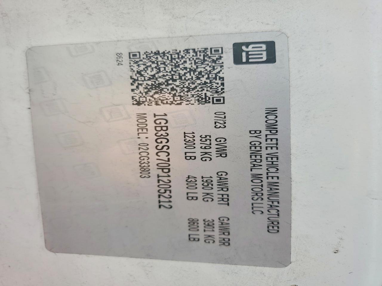 2023 Chevrolet 2023 Chev Cutaway 3500 159