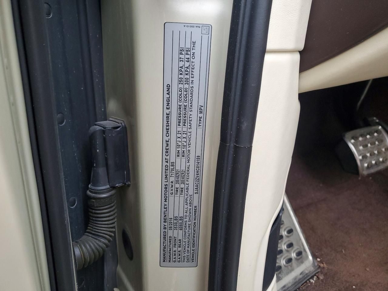 2017 Bently Bentayga