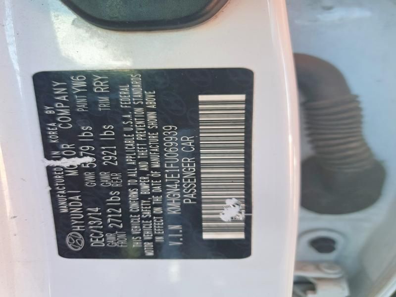 2015 Hyundai Genesis 3.8l