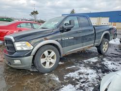 Salvage trucks for sale at Woodhaven, MI auction: 2012 Dodge RAM 1500 SLT
