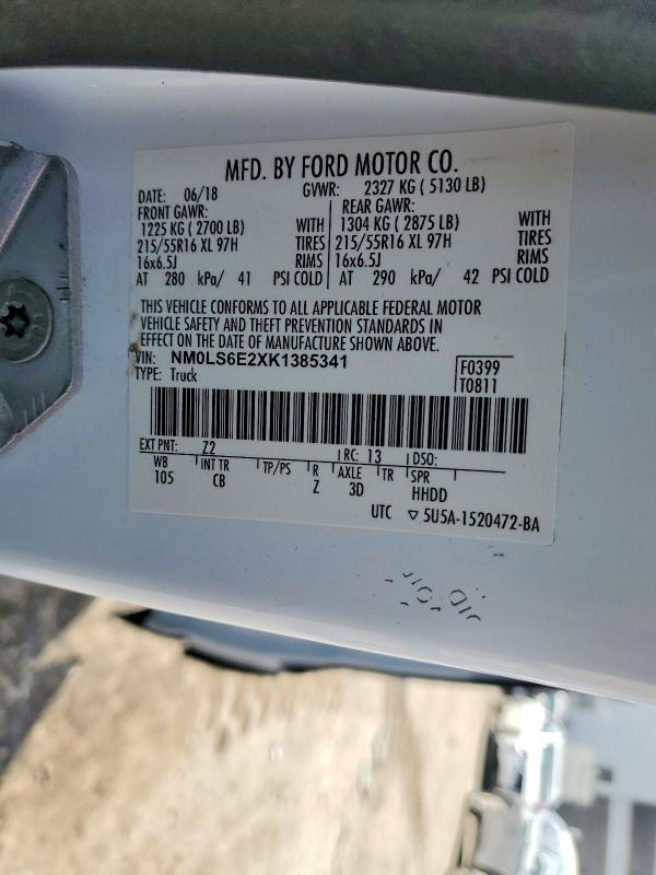 2019 Ford Transit Connect XL