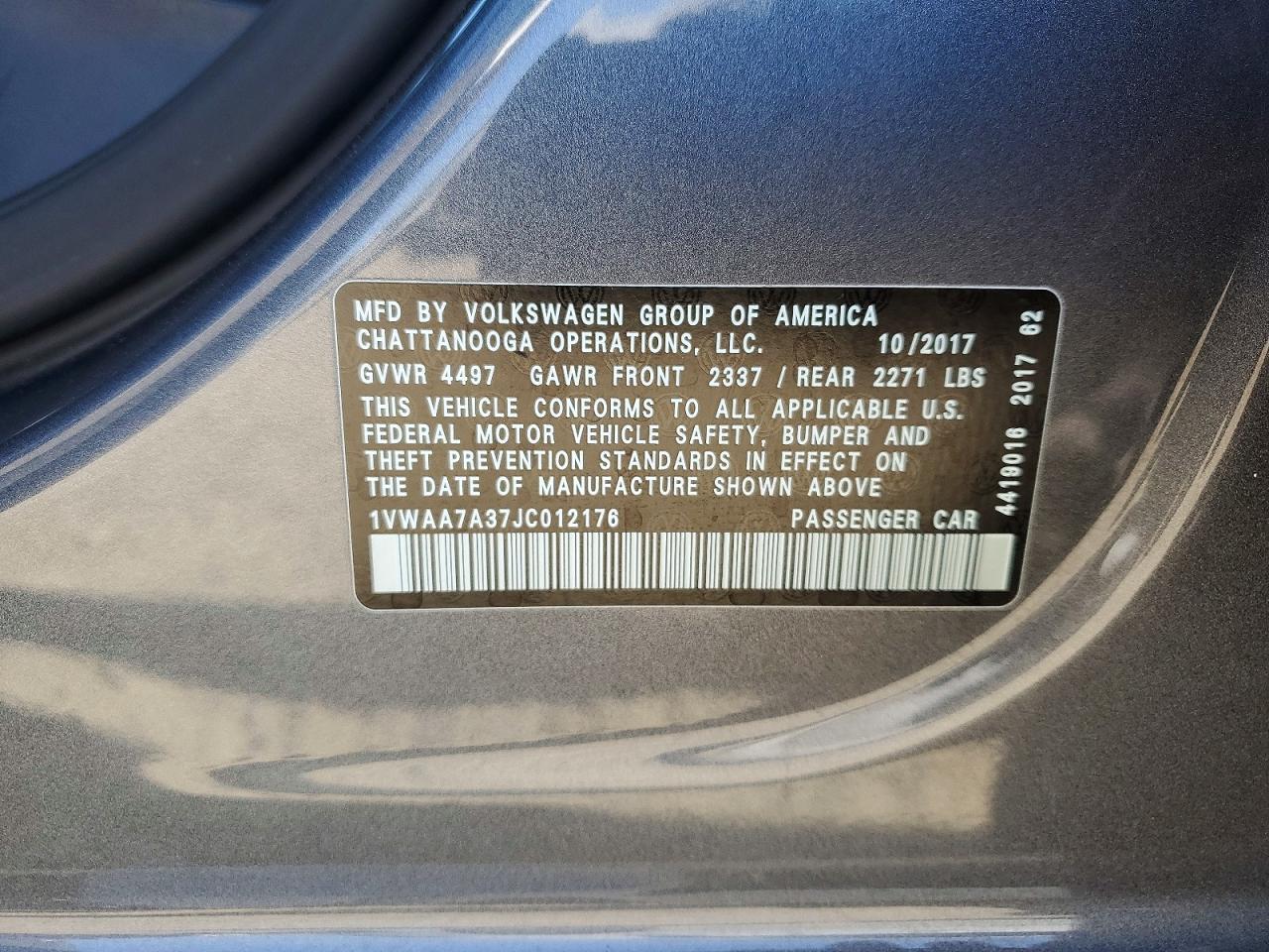 2018 Volkswagen Passat s
