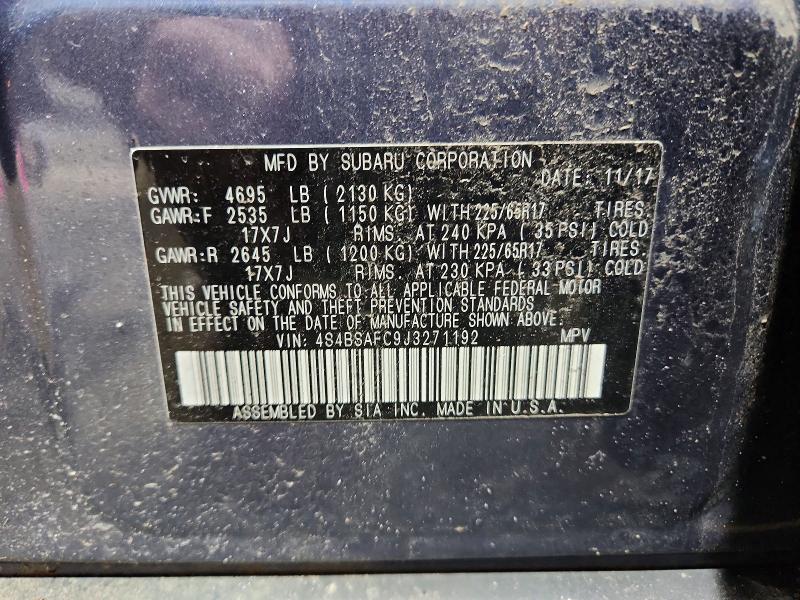 2018 Subaru Outback 2.5i Premium