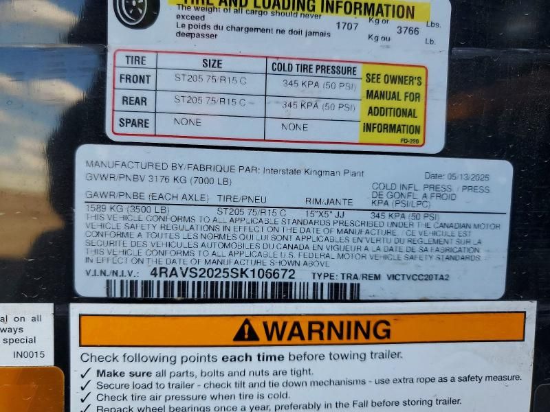 2025 Interstate Utility-Enclosed Cargo Trailer