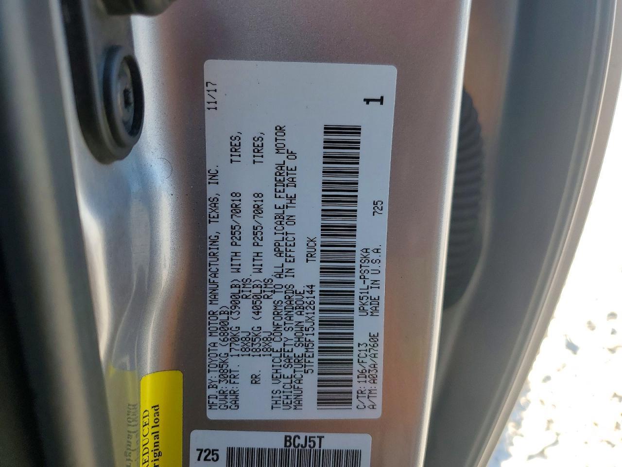 2018 Toyota Tundra SR5