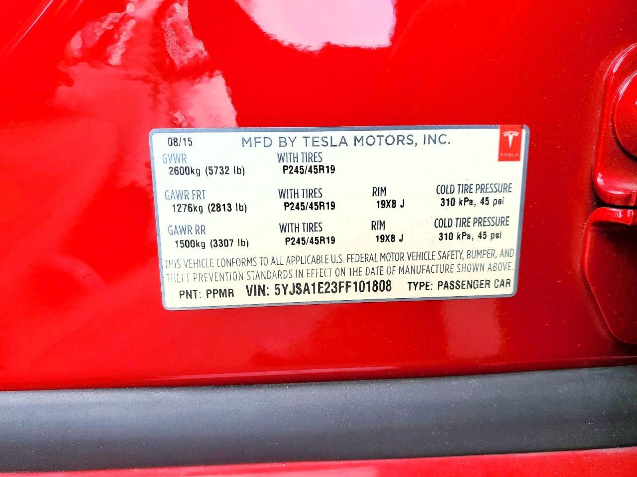 2015 Tesla Model s