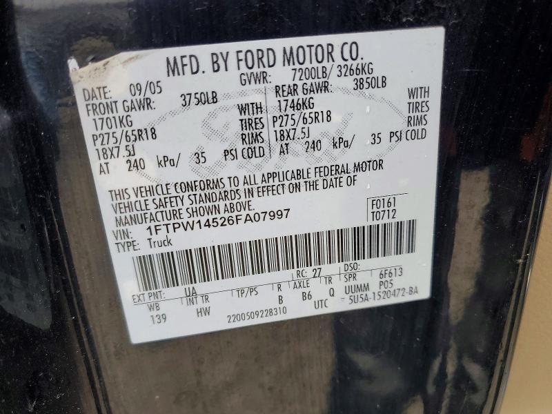 2006 Ford F150 Supercrew